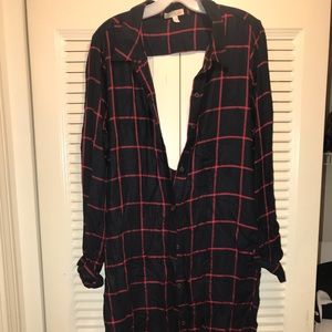 1 Long Sleeve Plaid Shirts